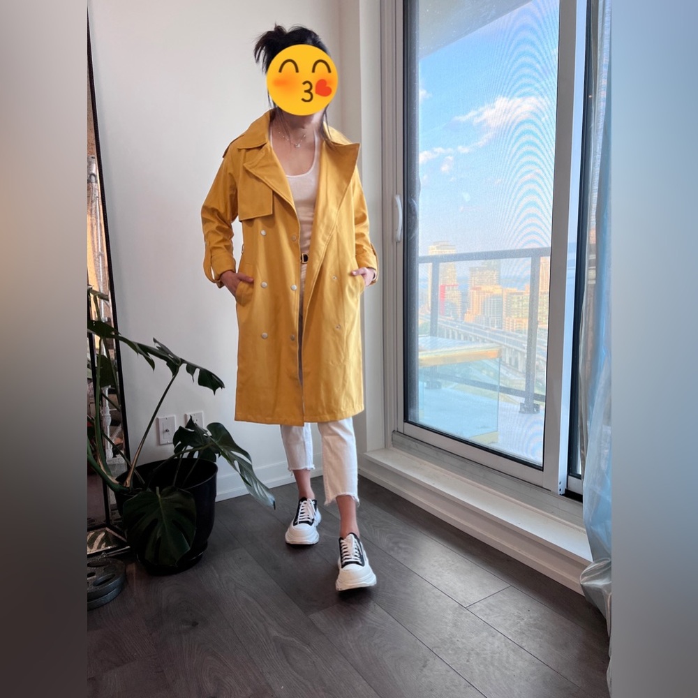 💖😌Super Cute Thick Material Trench Coat 💛☀️
